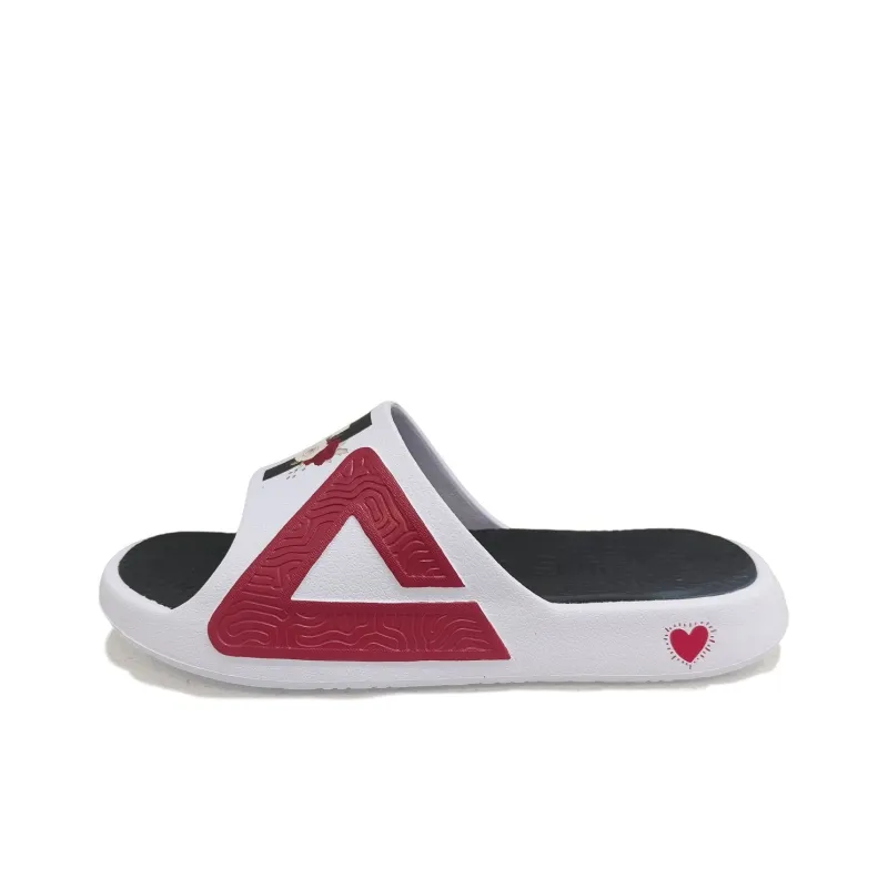 PEAK State Pole Slip-Resistant Odor-Resistant Abrasion-Resistant Slide Slippers Women's White Red Black-0