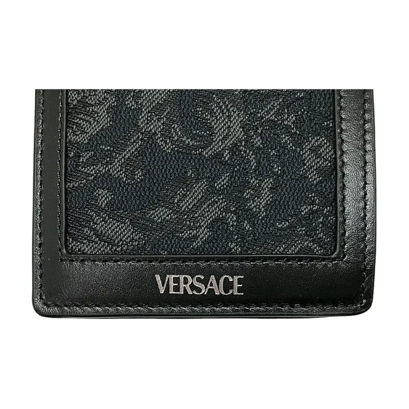 FANSIZHE Barocco Polyamide Wallet Men's Black-5