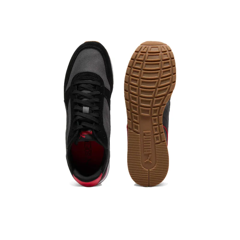 SCUDERIA FERRARI x PUMA ST MILER Anti Slip Wear Resistant Low Top Casual Shoes Unisex Black-3