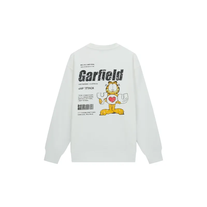 FUN X Garfield Sweatshirt Unisex White-1