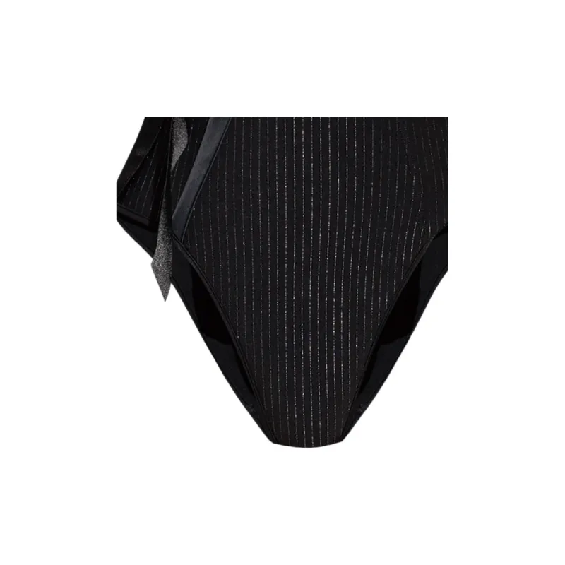 BALMAIN Satin Trim One Piece Swimsuit-1