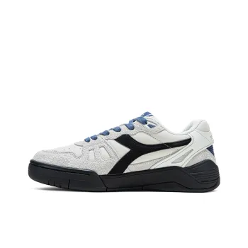 Diadora Wear Resistant Low Top Casual Shoes Unisex White Black