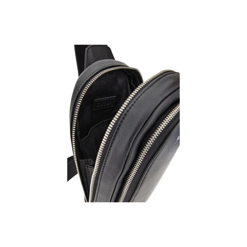 GUESS Polyurethane Crossbody One Shoulder Sling Bags Men's Black-2