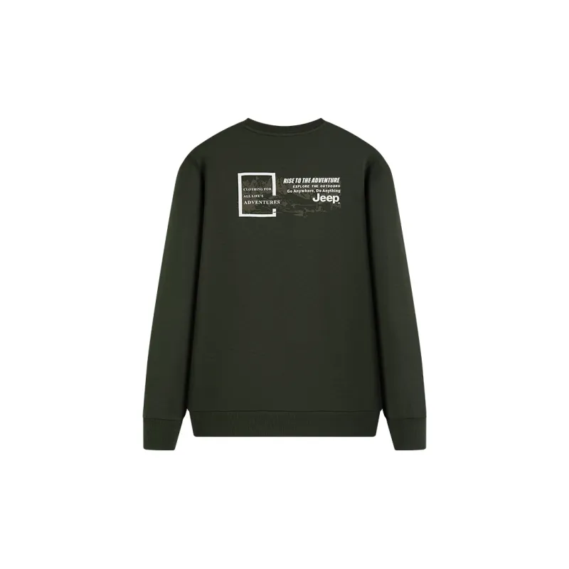 Jeep Sweatshirt Unisex Olive Green-1