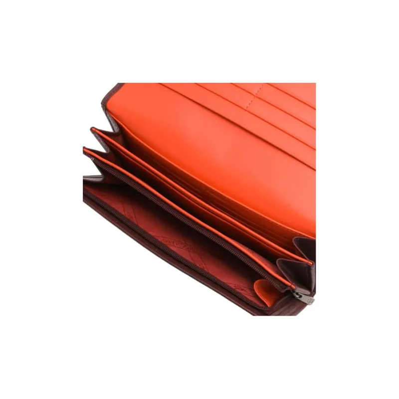 LONGCHAMP Calfskin Wallet Unisex Red-4