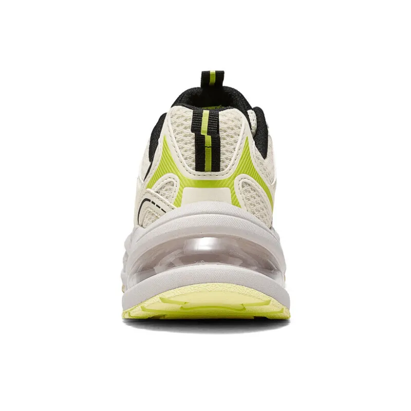 Skechers Anti Slip Wear Resistant Low Top Chunky Sneakers Women's White Yellow-2