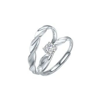JINGUIFU S925 Silver Rings Unisex