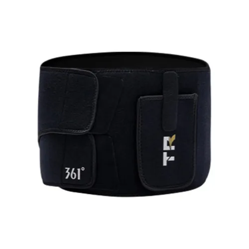 361° Back Support Braces Fitness Exercises Protective Compression Black Polyamide Elastane Polyester Unisex