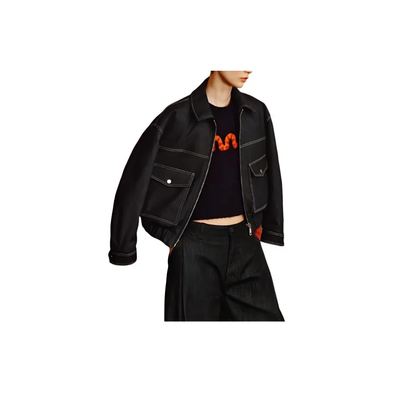ZARA New Year Jackets Women's Indigo-2