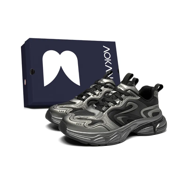 AOKANG Cushioned Wear-Resistant Lightweight Slip-Resistant Low-Top Chunky Sneakers Men's Shopping Bag-6