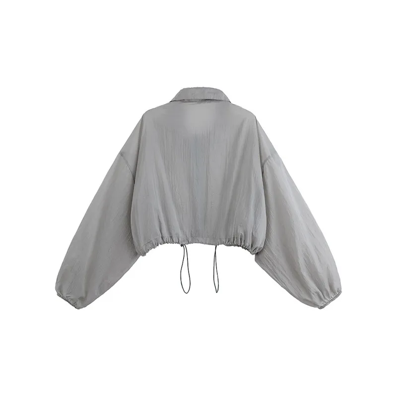 Cypress House Cropped Coat Women's Light Gray-1
