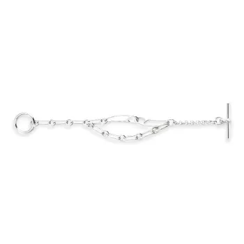 HERMES 925 Sterling Silver Bracelets Women's Silver