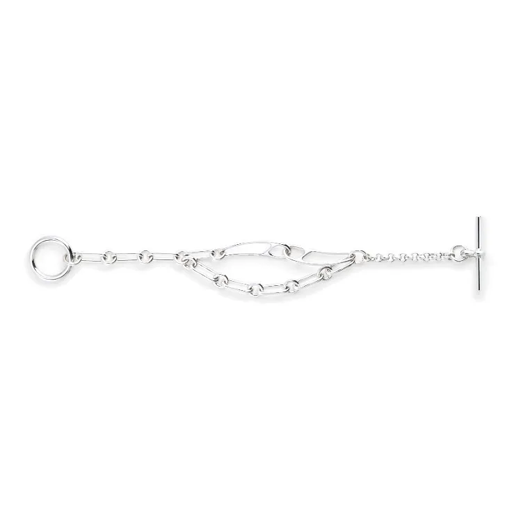 HERMES 925 Sterling Silver Bracelets Women's Silver-0