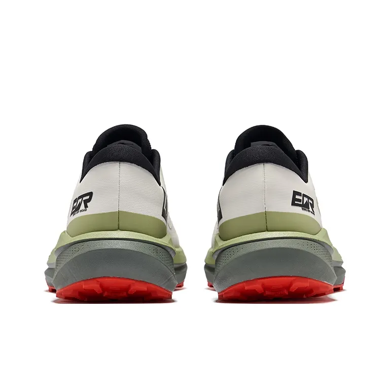 Erke Cushioning Coverage Slip Resistant Low Top Running Shoes Men's Pale Wild Grey Celery Green-3