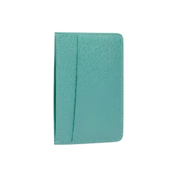 Maison Margiela Grain Calfskin Card Holder Card Holder Women's Aqua Green