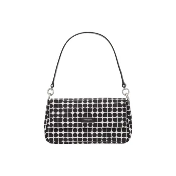 Kate Spade Recycled Polyester Portable Crossbody Bag, Shoulder Bag Regular Women's Black Multicolor