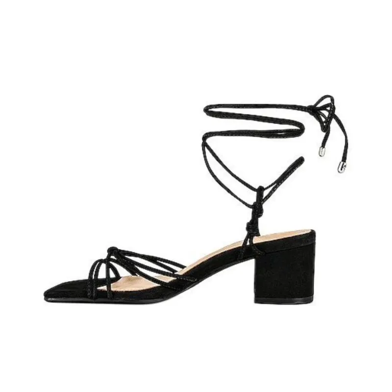 Schutz Athena Strap Sandals 5cm Women's Black-0