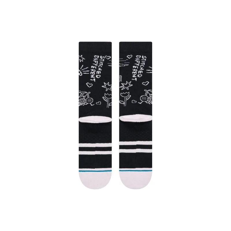 Stance Mid Calf Socks Unisex 1 Pack Black-2