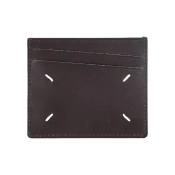 Maison Margiela Leather Card Holder Men's Brown