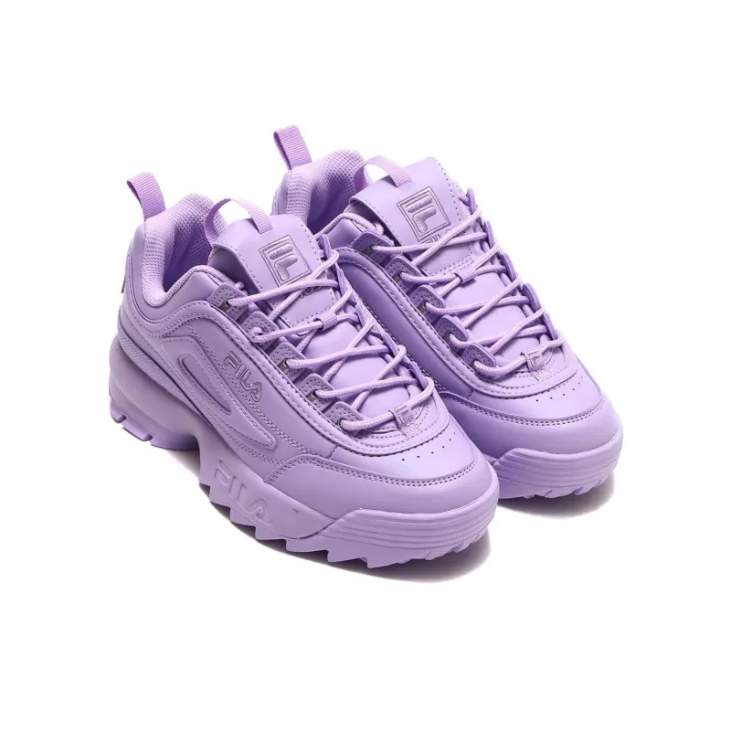 FILA Disruptor Anti Slip Wear Resistant Low Top Casual Shoes Women's Purple-2