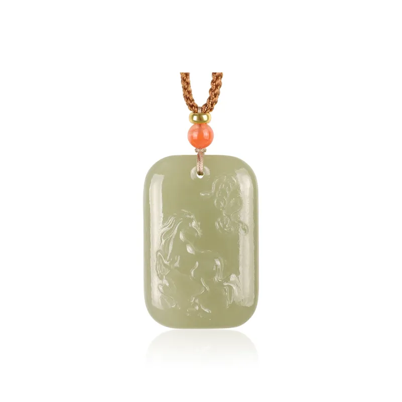 TAMINA Pendants Green Jade Unisex-0