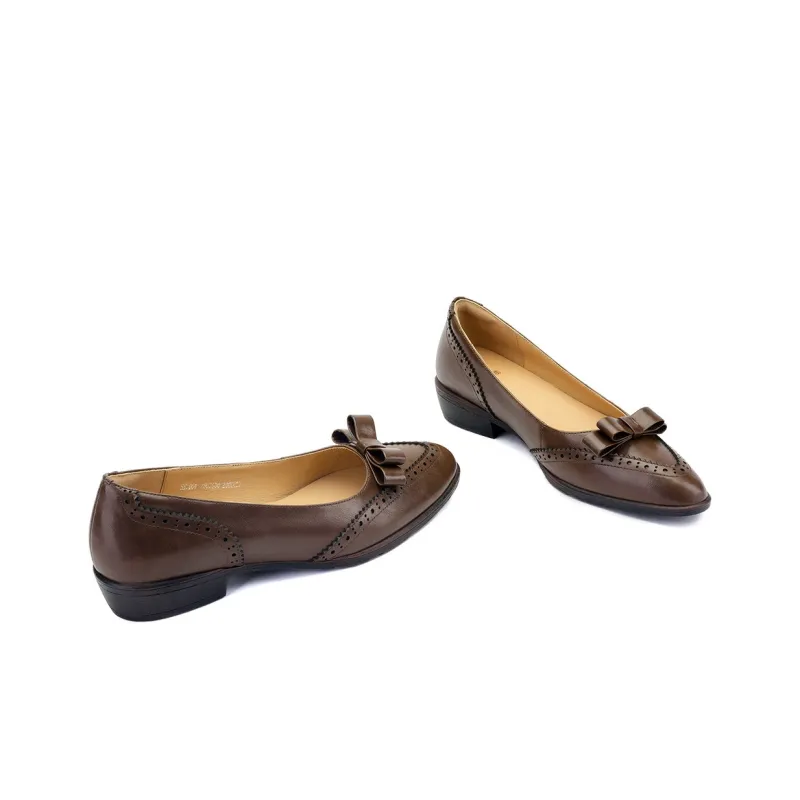 XICUNMINGWU Chunky Heel High Heels Women's Dark Brown-2
