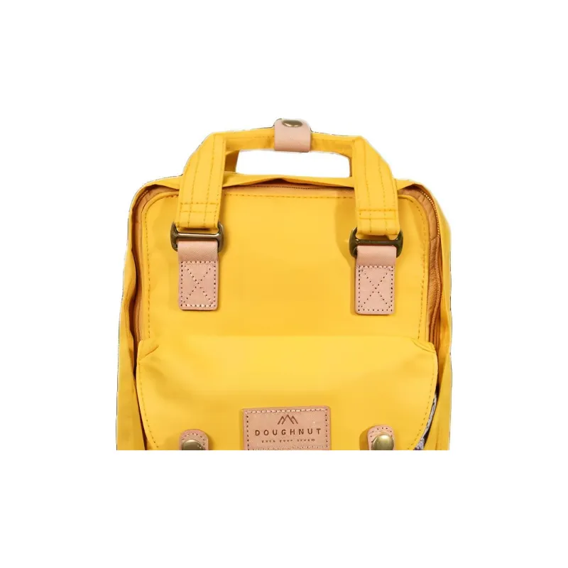 Doughnut Polyester Backpack Mini Unisex Mustard Yellow-4