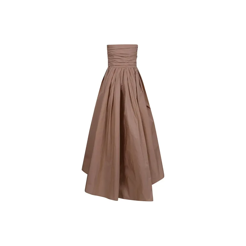 PINKO Strapless Wrap Detailed Dress-1