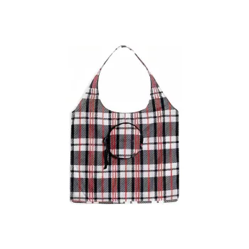 Balenciaga Nylon Tote Bag Shopping Bag Handbag Women's Black/Red/White