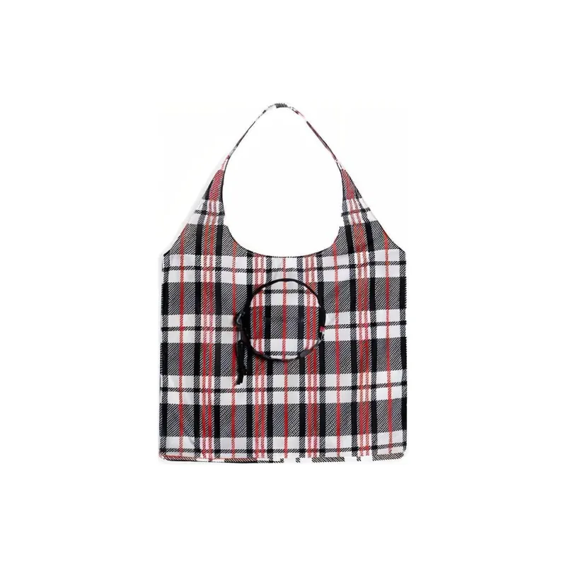Balenciaga Nylon Tote Bag Shopping Bag Handbag Women's Black/Red/White-0