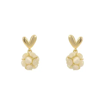 CHIMERA Glass Cat Eye Earrings Women's