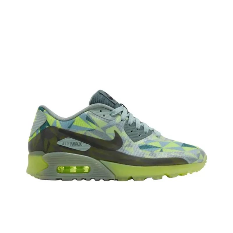 Nike Air Max 90 Anti-Slip Wear-Resistant Low-Top Running Shoes Men's Green-1