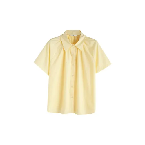 Tonlion Shirt Women's Light Yellow
