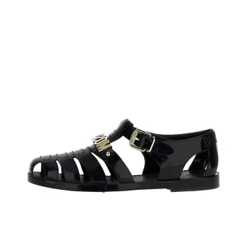 MOSCHINO Jelly Logo Plaque Sandals