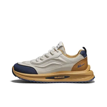 Warrior Anti-Slip And Wear-Resistant Height Increasing Low-Top Casual Shoes Men's Brown Beige Blue