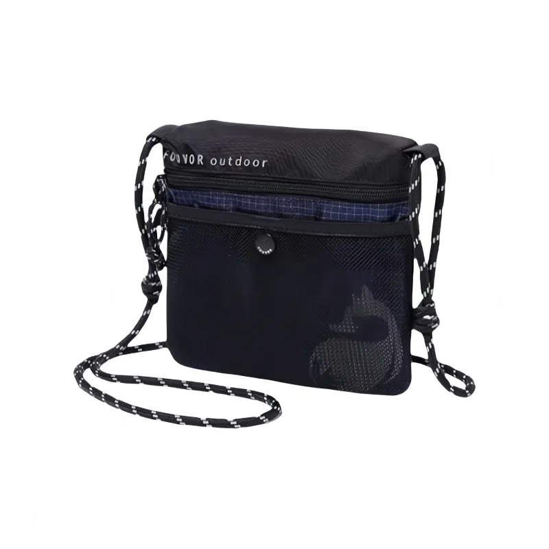 FOUVOR Nylon Fabric Cell Phone Pouch Shoulder Bag Small Backpack Lightweight Canvas Bag Regular Unisex Multicolor-14