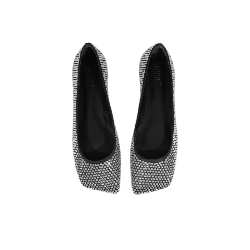 Schutz Jaycie Casual Single Shoes Women's Black-4