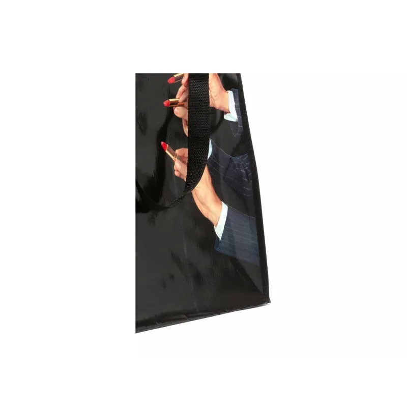 SELETTI Polypropylene Tote Bag Shopping Bag Shoulder Bag Handbag Women's Black-2