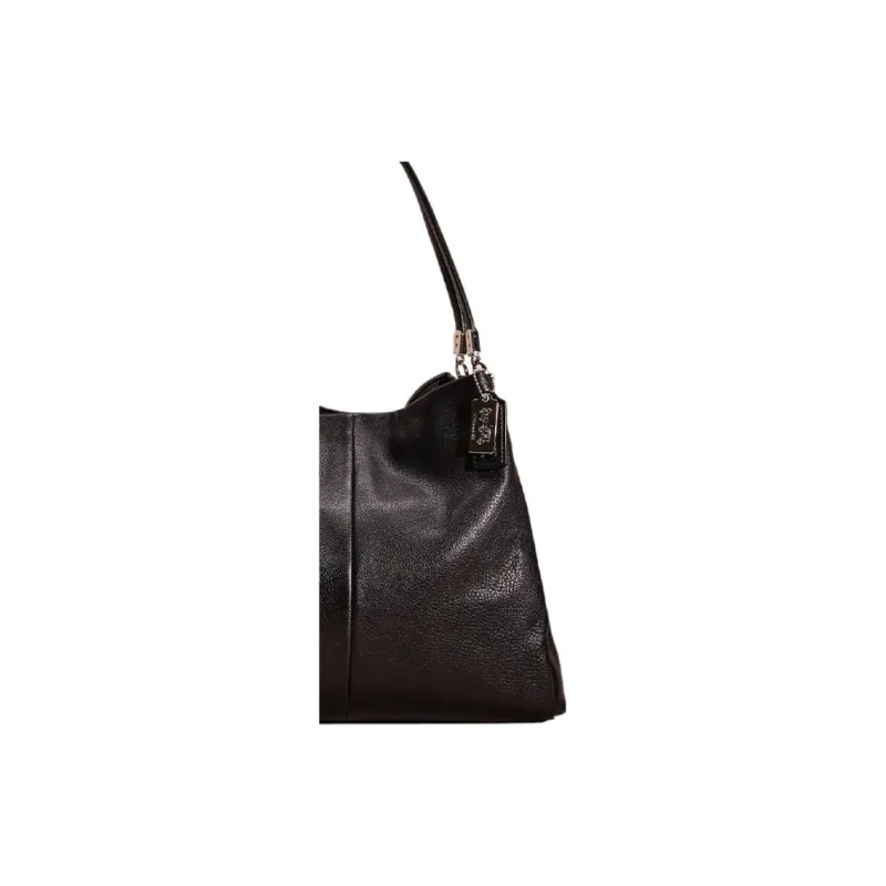 COACH Phoebe Leather Hobo Bag Handbag Shoulder Bag Large Size Women's Dark Purple-2