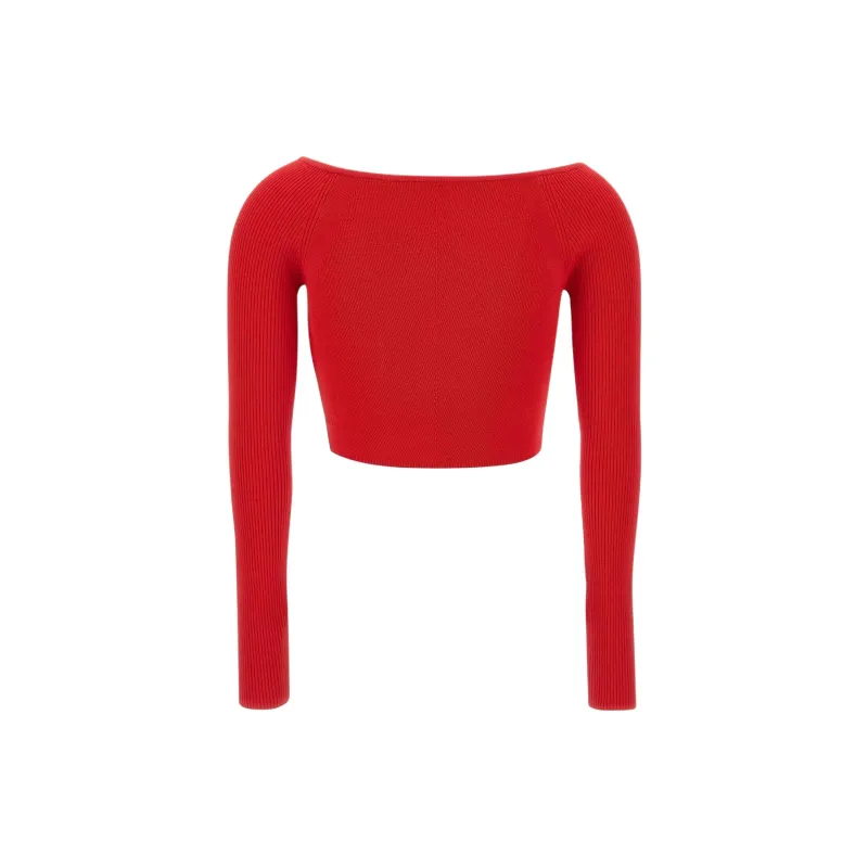 DIESEL M Vera Ls Ribbed Knit Off The Shoulder Top-1