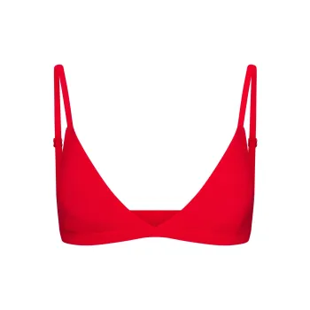SKIMS Valentine's Day Collection SS25 SKIMS SLEEP TRIANGLE BRALETTE Bra Women's Ruby/Ruby