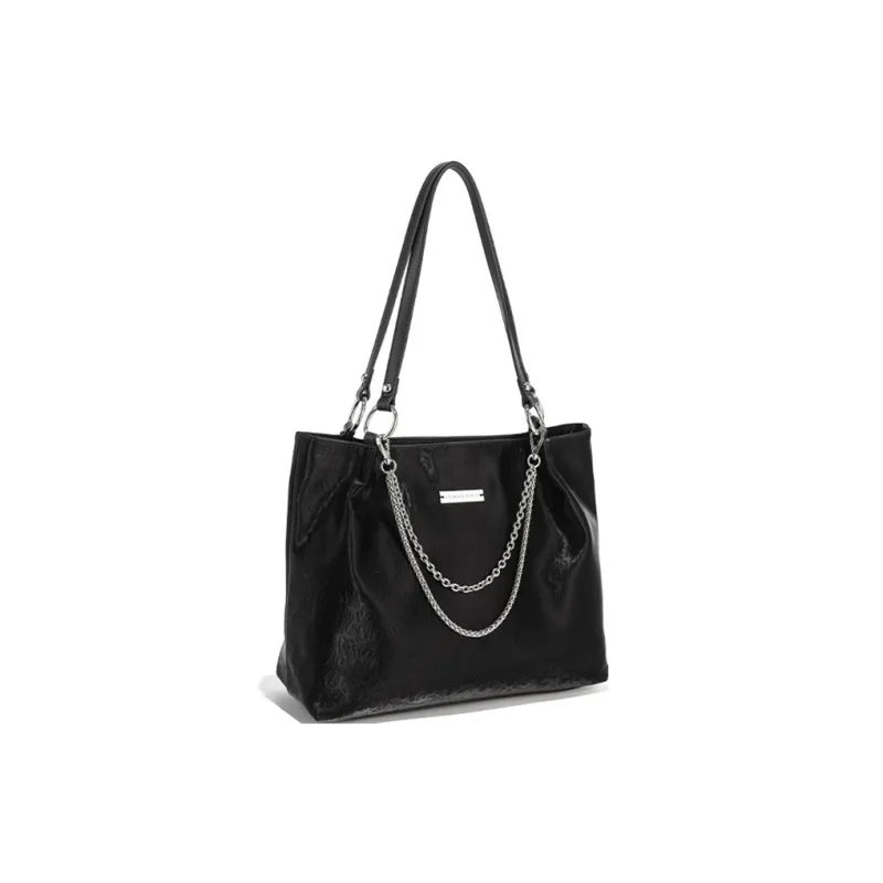 CLEVER& KETCH PU Tote Bag Shoulder Bag Regular Women's Black/Pink-1