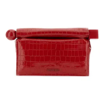 Jacquemus La Pochette Rond Logo Detailed Clutch Bag