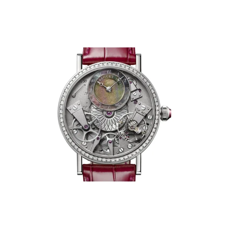 BREGUET TRADITION Automatic Mechanical Movement Women's Watch 37mm Silver Dial-4