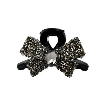 Left Europe Rhinestone Hair Clips Women's