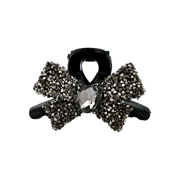 Left Europe Rhinestone Hair Clips Women's-0
