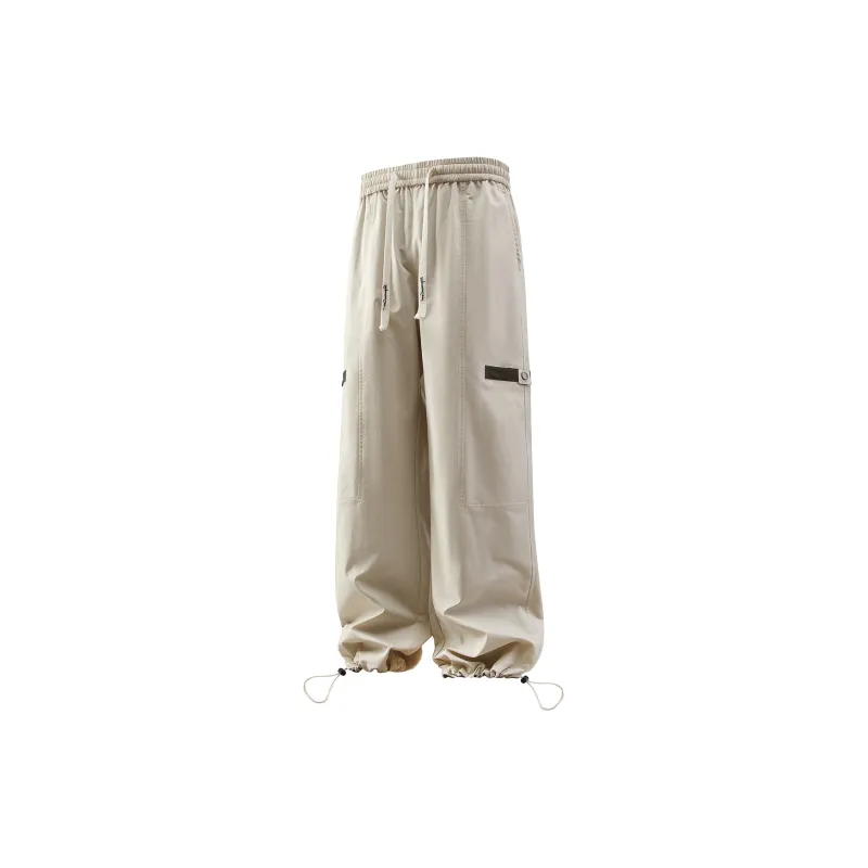 H2P Casual Pants Unisex Sand Yellow-1