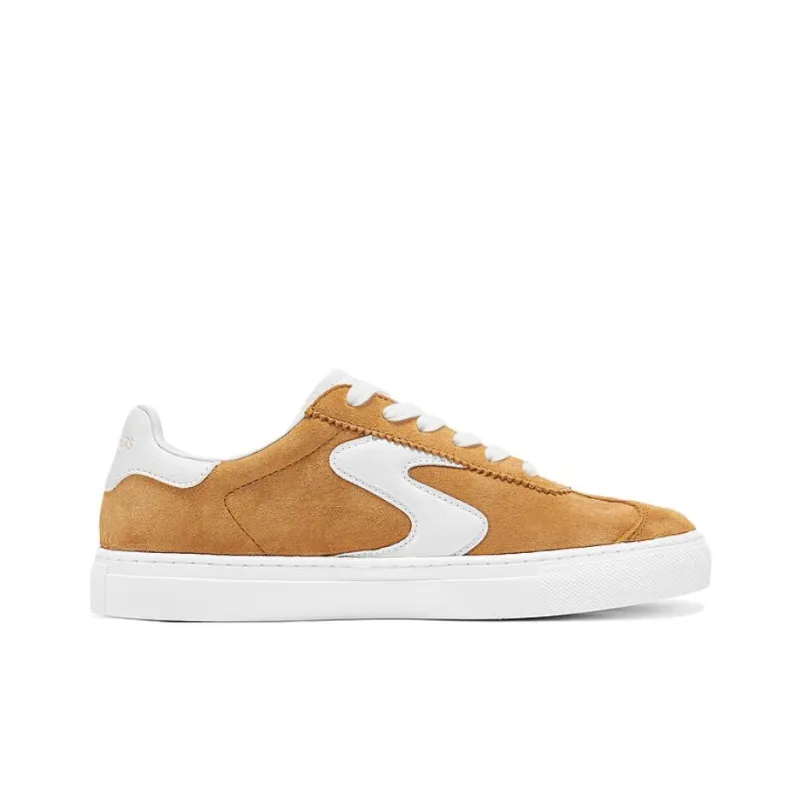Skechers Court Classics Anti Slip Wear Resistant Low Top Skateboard Shoes Women's Yellow White-1