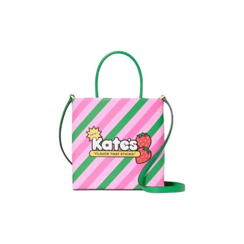 Kate Spade Cow Split Leather Tote Bag, Shopping Bag, Shoulder Bag, Crossbody Bag, Handbag Mini Women's Pink Multicolor