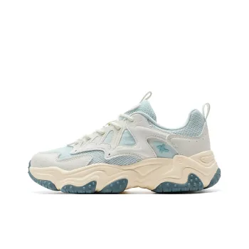 XTEP Nomadic Cushioning Abrasion Resistant Lightweight Low Top Casual Shoes Women's Blue White